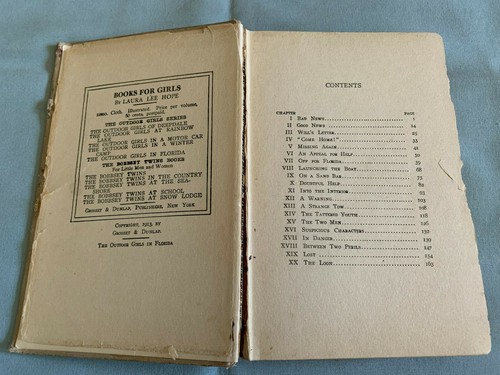 The Outdoor Girls in Florida - 1913 Laura Lee Hope Grosset & Dunlap HC Antique - Imagen 5 de 5