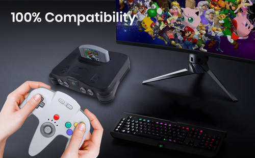 2.4 GHz Wireless Controller Gamepad Joystick for Nintendo N64/ SNES/ NGC Console - Picture 51 of 111