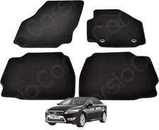 for Ford Mondeo 2007 - 2013 Tailored Black Car Mats Carpets 4 piece Set Oval