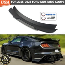 Rear Trunk Spoiler Ducktail Wing For 2015-2023 Ford Mustang GT500 Coupe Black