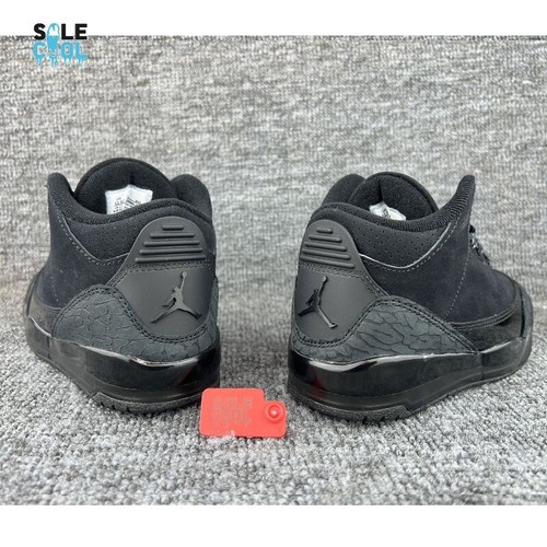 Nike Air Jordan 3 Black Cat Black PS PRESCHOOL Shoes DM0966-001 - Picture 4 of 5