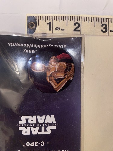 Disney Star Wars The Force Awakens Promo C-3PO Button ShopDisney - Picture 3 of 7