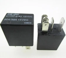 (Pack of 2) SONG CHUAN 871-1C-S-R1 12VDC Power Relay 5Pin 35/20A