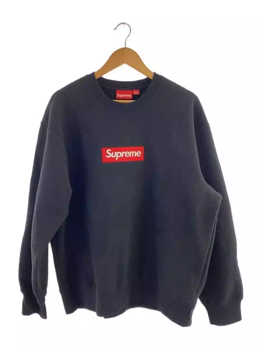 Sweat shirt à encolure ras du cou Supreme Crew coton noir L d'occasion