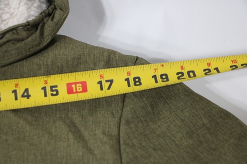 Cappotto Uomo Champion C9 Med. Sherpa verde con cappuccio softshell resistente al vento all'acqua - Foto 17 di 19