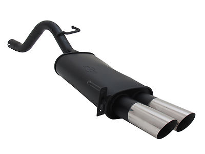 NOVUS Sportauspuff Endschalldämpfer 2x76mm MS passend für FIAT GRANDE PUNTO 199