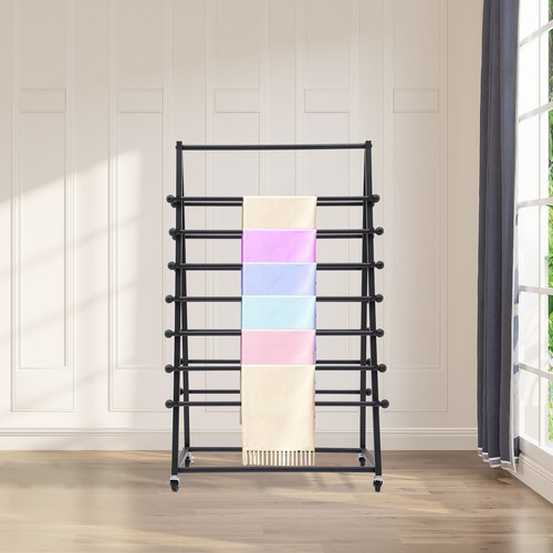 7 Tier Ribbons Roll Storage Rack Metal 2-Sided Ribbon Organizer Wire Spool Stand - Picture 7 of 20