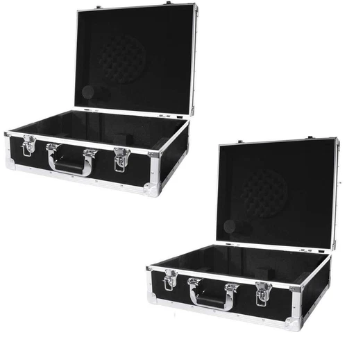 2x Roadinger Turntablecase TTC-1 Turntable Case Flight Case for Technics 1210