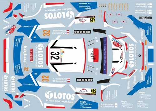 DECALS 1/24 SKODA FABIA R5- #32 - KAJETANOWICZ - RALLYE DE CROATIE 2021 - 2405D - Picture 1 of 3