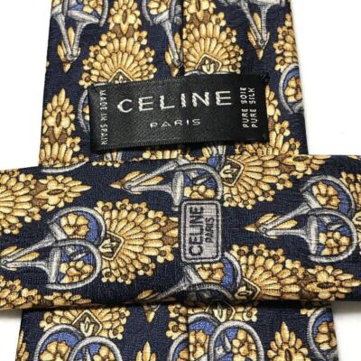 小物 made in Spain CELINE silk design necktie s-l400.jpg