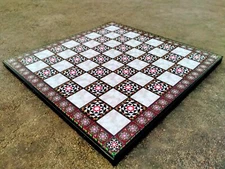 12'' Inch Best Laminated Flat Chess Board. Non-Folding Medium Chess(Only Board)
