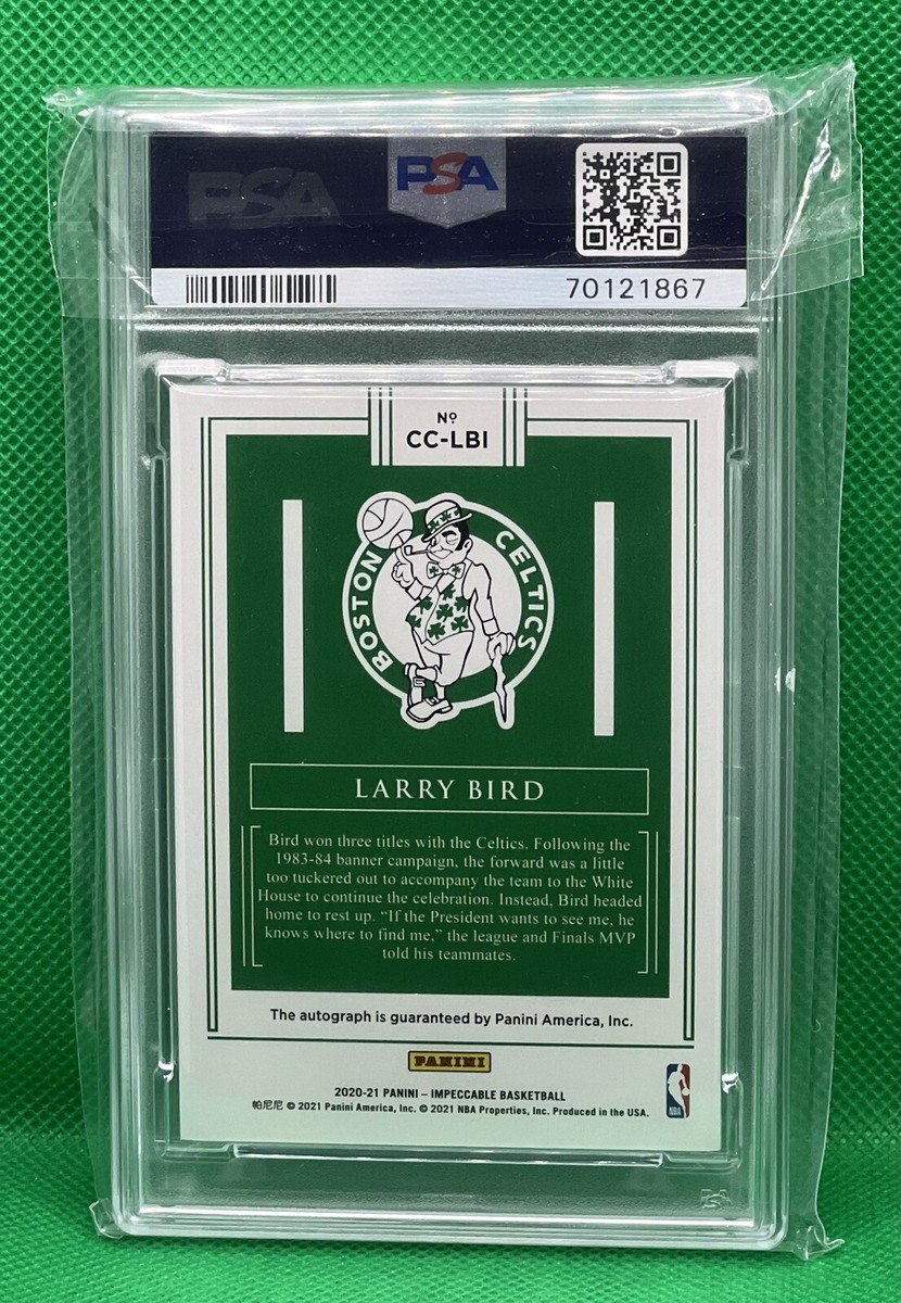 2020 Panini Impeccable Canvas Creations LARRY BIRD AUTO /25