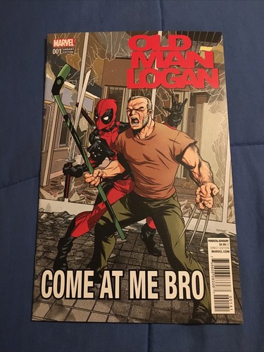 Old Man Logan #1 1:10 McKone Deadpool Come At Me Bro Variant Cover Marvel 2016