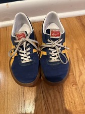 ASICS Onitsuka Tiger OHBORI EX Mako Blue/Tiger Yellow Women  s 6.5, Men  s 5