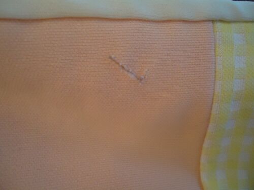 Vintage 70er Jahre Polyester Quadrate Handarbeit Steppdecke - Bild 5 von 8