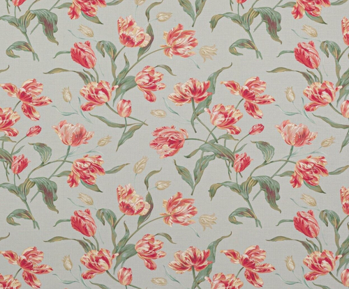 COLEFAX AND FOWLER CURTAIN FABRIC DESIGN "Primavera" 3.1 METRES AQUA LINEN BLEND - Picture 5 of 5