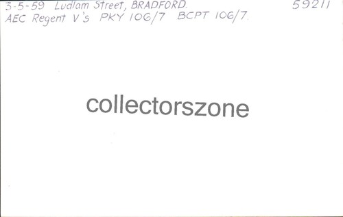 Bradford Corp Buses 1959 Ludlam St Depot foto 5x3 pulgadas con derechos de autor 59211 - Imagen 2 de 2