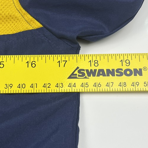 Vintage Y2K Nike Navy & Yellow Track Jacket Windbreaker Youth Boys Large (8-10) - Picture 8 of 21