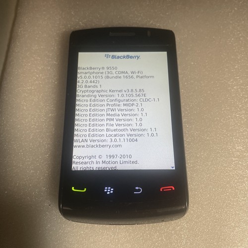 Smartphone BlackBerry 9550 3,25" LCD 3,2MP téléphone portable (opérateur : Verizon) - Photo 2 sur 8