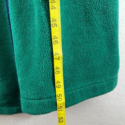 LL BEAN Robe Women M Fleece Bathrobe Shawl Collar Belted Tie Waist Green USA VTG - Picture 13 of 14