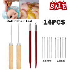 14PC Doll Hair Reroot Tool Hair Rooting Transplanter Needle Accessories Tools