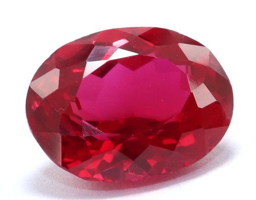 12.99 Ct Natural Certified Red Mozambique Ruby Oval Cut Loose Gemstone