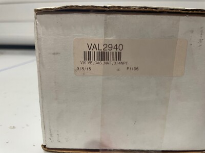 Lochinvar VAL 2940 3/4 inch NPT Boiler Gas Valve For Models CBN 315-399