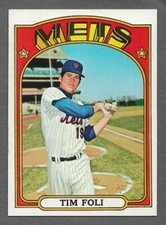 *CENTERED 1972 Topps Baseball HI#707 Tim Foli NM-MT card High Number Near Mint 1
