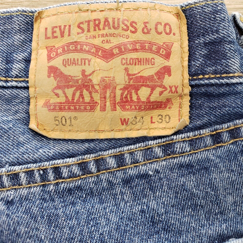 LEVI'S 501 XX JEANS MENS 34X30 BUTTON FLY STRAIGHT RETRO THROWBACK CLASSIC ICON - Picture 9 of 16