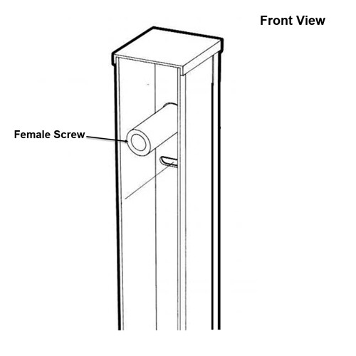 Adjustable Female Screw for Attaching Shower Door Frame to Wall Jamb eBay