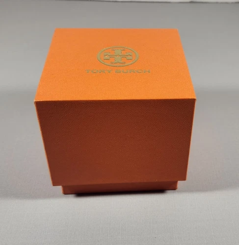 TORY BURCH WATCH BOX ONLY ORANGE & GOLD 