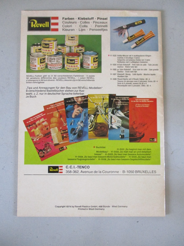 CATALOGUE REVELL HOBBY'74 ALL;FR, ENG, NL - Photo 2/3