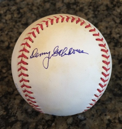 DENNY GALEHOUSE (Red Sox, Indians, Browns) single signed OAL BB ball PSA AJ79260 - Picture 1 of 7