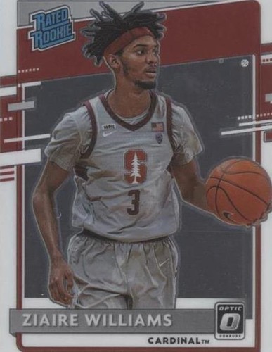 2021-22 Panini Chronicles Score Draft Ziaire Williams /99 Blue RC