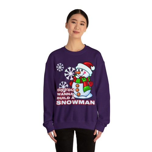 Do You Wanna Build A Snowman Crewneck Sweatshirt, Christmas Gifts, Santa Claus  - Bild 36 von 45