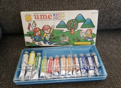 Vintage Ume Water Color Painting 12 Tube Set  #280  1/1 on Ebay  