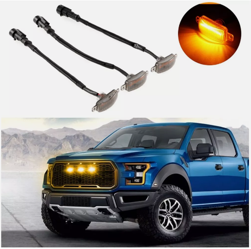 3x 4x LED Grille Waterproof Lights Kit RGB Multi Color Choice App Control Memory - Picture 12 of 23