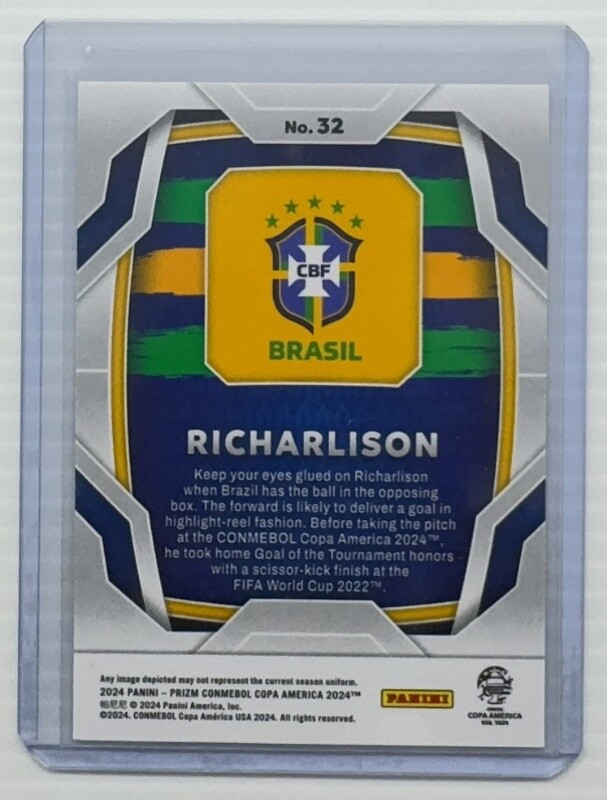 2024 Panini Prizm Copa America Richarlison #32 Brazil