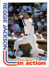 1982 Topps #301 Reggie Jackson baseball card 8MMM
