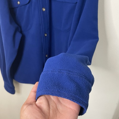 Van Heusen Men’s XXL Button Down Jacket Blue Fleece Knit Soft Touch - Bild 4 von 11