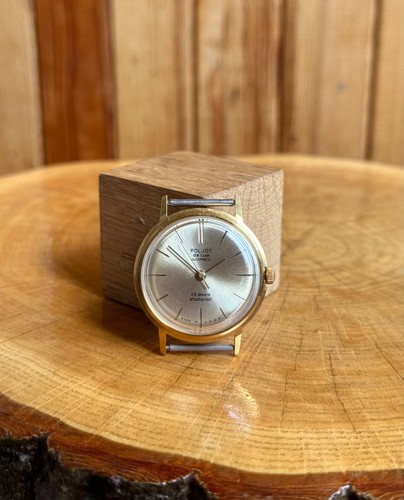Mechanical Wristwatch POLJOT DeLUXE Gold Plated AUTOMATIC USSR Vintage men's - Picture 7 of 17