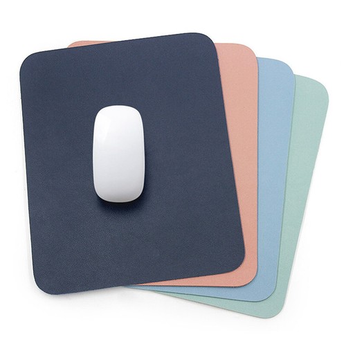 Simple Solid Color PU Leather Mouse Mat Anti-slip Waterproof 25*21cm Mouse Pad - Afbeelding 4 van 17