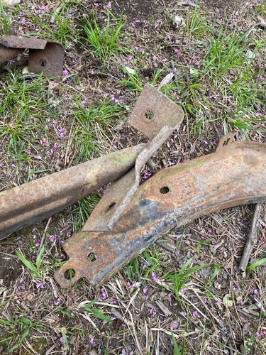 1968 1969 Ford Torino FRONT bumper mount mounting bracket brace set 68 69 - Picture 7 of 24