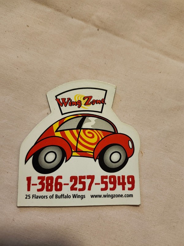 Vintage Wing Zone Refridgerator Magnet