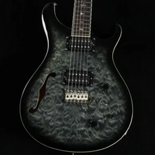 PRS SE Custom 22 Semi Hollow Quilt Charcoal Burst Limited Edition with gig bag