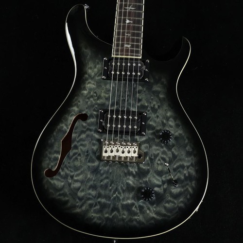 PRS SE Custom 22 Semi Hollow Quilt Charcoal Burst Limited Edition with gig bag - 第 1/9 張圖片