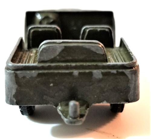 Vintage Tootsietoy Green US Army Military Jeep Diecast Metal Made In USA - Picture 4 of 7