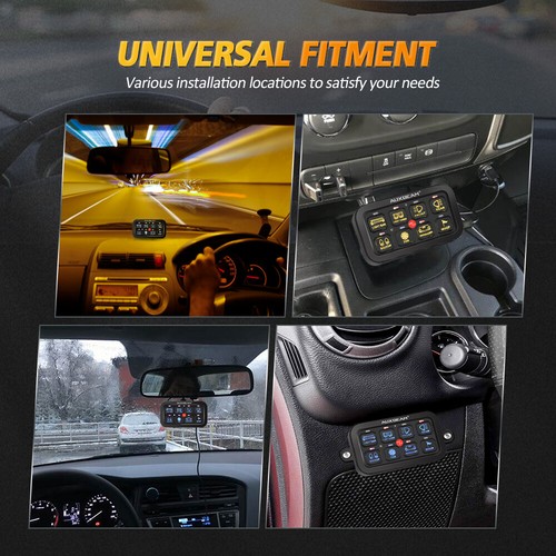 For Jeep AUXBEAM Multifunction 8 Gang RGB Switch Panel bluetooth APP Controller - Picture 8 of 12