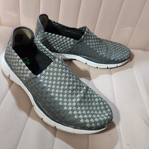 Scarpe Skechers Memory Foam Gel Grigio Tessuto Slip On Donna 8 con Protalus 100 - Foto 2 di 5