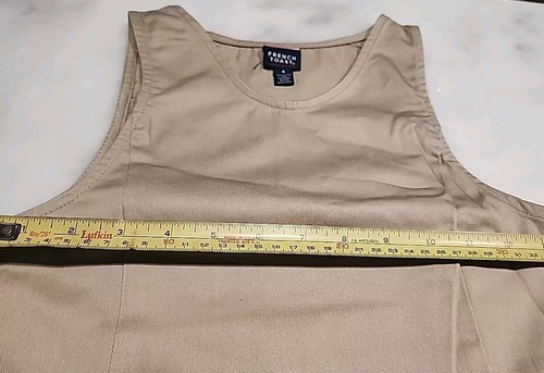 Girls French Toast Khaki Uniform Jumper Dress W/Bow Size 8 Drop waist. Side Zip. - Picture 5 of 7